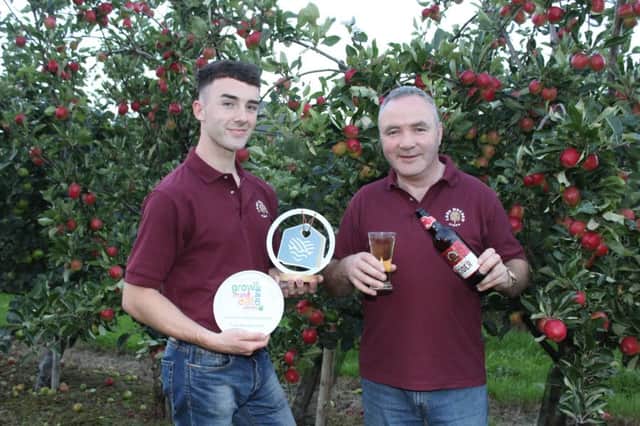 Reflecting on a successful summer and now looking forward to a bumper harvest are Pat and Peter McKeever from Long Meadow Cider in Portadown, County Armagh.
