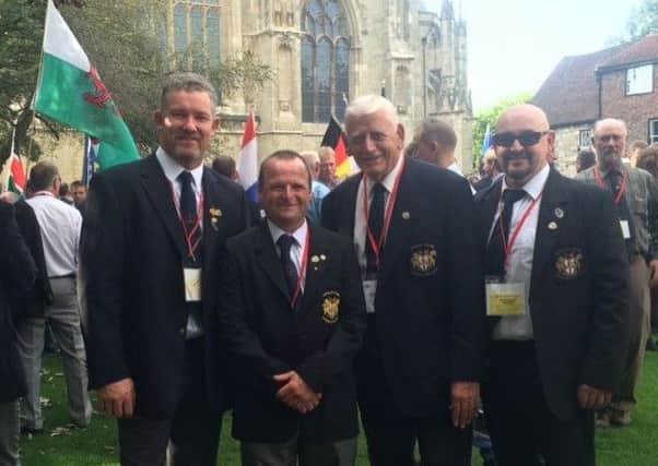 Northern Ireland Ploughing team members, attending the church service at York Minster this week (from left) Thomas Cochrane, Samuel Gill, William King and Richard Gill