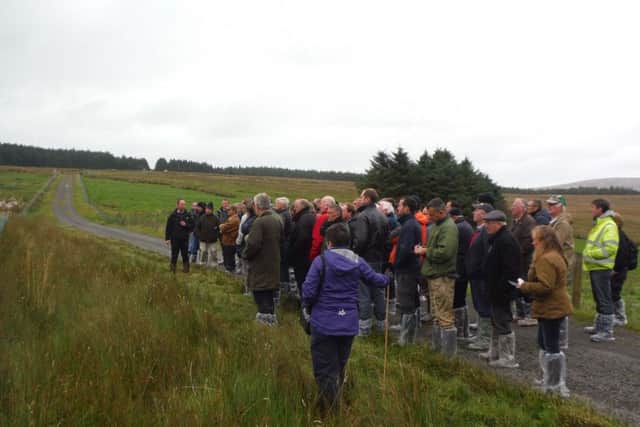 A group of farmers and landowners who attended a recent CAFRE Rush Management Event