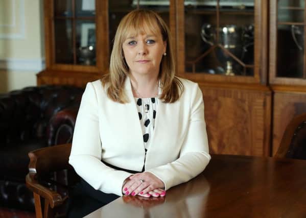 Press Eye - Belfast - Northern Ireland - 25th May 2016 - 

New DUP Agriculture Minister Michelle McIlveen at Parliament Buildings, Stormont.

Photo by Kelvin Boyes / Press Eye.