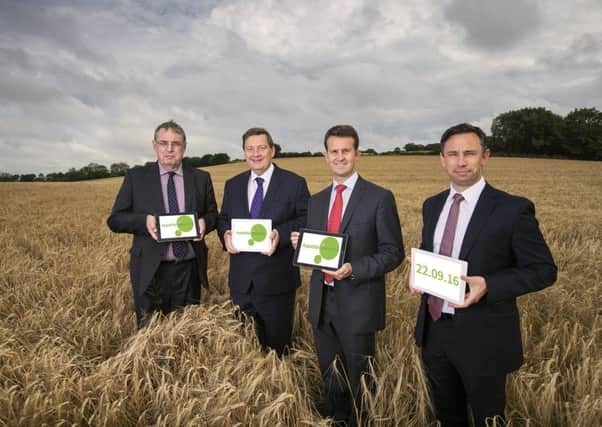 Pictured: From L to R, Nigel Hardy, Head of Food Business Development, Invest NI; Michael Bell, Executive Director, Northern Ireland Food and Drink Association, William Thompson, Head of Agri, Bank of Ireland UK and Tony Brown, Commercial Manager, Sysco Software.