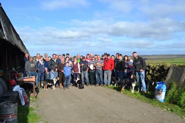 Full turnout of participants at the Shilnavogie sheepdog trial