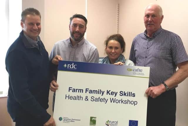 Pictured (left to right): John Martin, John King, Teresa Canavan (RDC Chief Executive) and Basil Walker