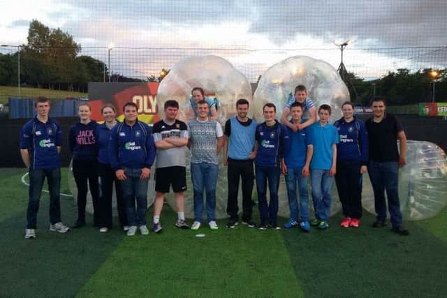 The team at Bubble Football