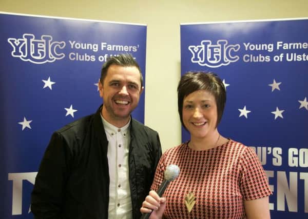 Cool FMÂ’s Pete Snodden is pictured with YFCU President Roberta Simmons to help launch YFCUÂ’s Got Talent that will be held at the Tullyglass Hotel on Saturday 7th January 2017. Tickets for the event are now on sale from HQ on 02890 370713