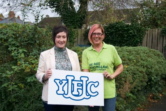 YFCU President Roberta Simmons is pictured with Joanne Young from Macmillan Cancer Support at the launch of YFCUÂ’s Got Talent. The event will raise money for Macmillan Cancer Support as well as the YFCU 90th anniversary fund