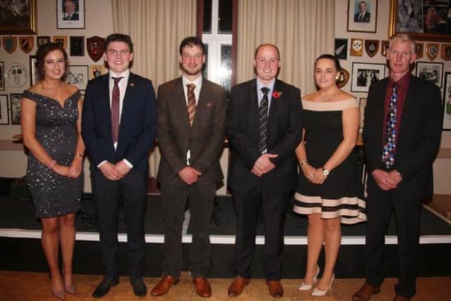 Club office bearers with guest speaker Mr David Oliver