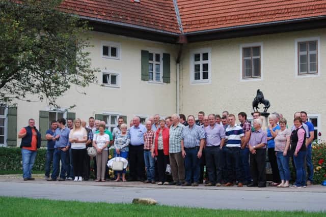Fleckvieh enthusiasts pictured on their recent four-day trip to Germany.