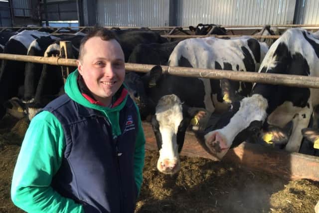 Geroge Bingham, dairy herd in Templepatrick, Antrim