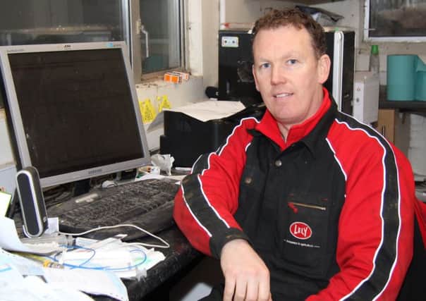 John Rafferty can access a wealth of herd management and feeding information from Lely's T4C computer software.
