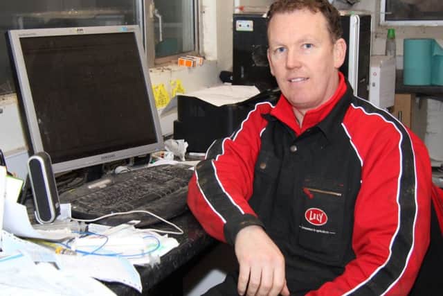 John Rafferty can access a wealth of herd management and feeding information from Lely's T4C computer software.