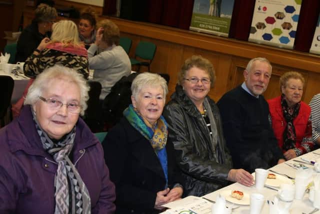Pictured at the aging well event in Bushmills