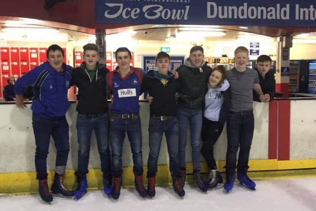 Members attending a club meeting at Dundonald Ice Bowl