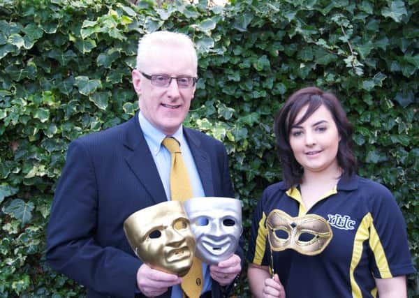 David Cairns, agency development manager from competition sponsor NFU Mutual, is pictured with Corrina Fleming, YFCU programmes co-ordinator, to launch the YFCU Arts Festival which will begin on February 14th