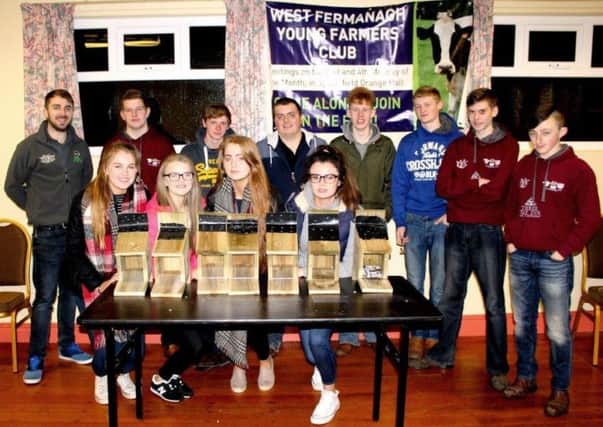Members of West Fermanagh YFC who took part in the Grassroots Challenge