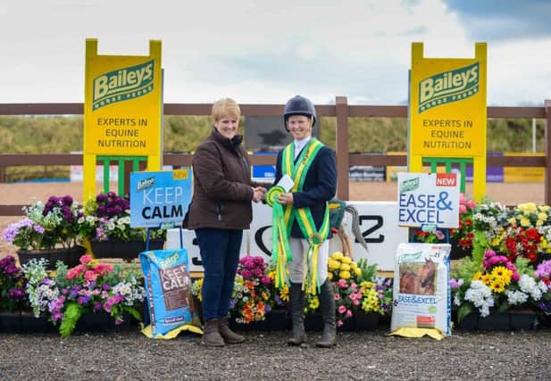 Emma Jackson placing first and secondnd in the Baileys Flexi Eventing League riding Creevagh For Sure (1st) and Amy B (2nd)