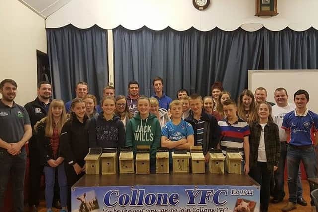 Members of Collone YFC who took part in the Grassroots Challenge