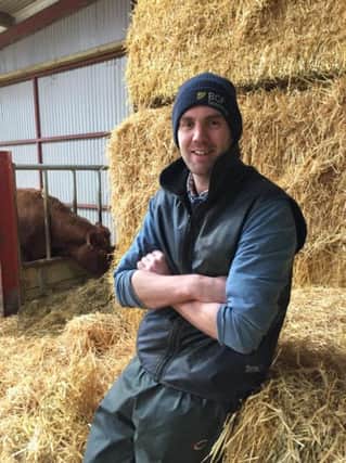 Chris Johnston runs a beef herd near Fivemiletown in Tyrone