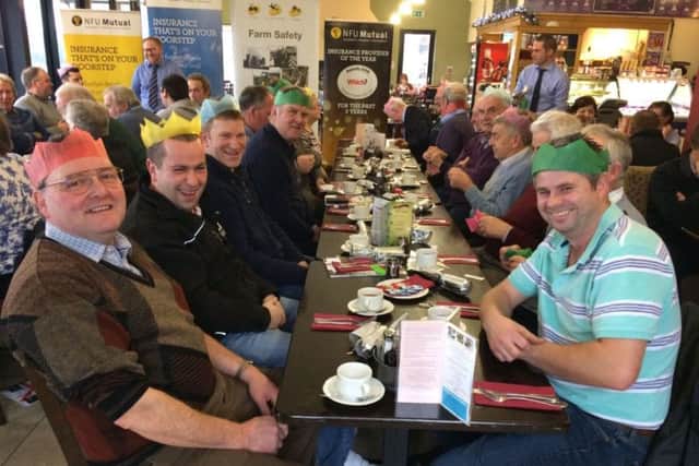 Members at Christmas breakfast at Harrisons of Greyabbey