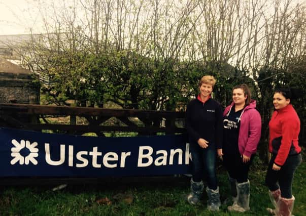 Pictured are YFCU members from Co Londonderry with Rhonda McClelland from Ulster Bank at the 2017 Co Londonderry dairy stock judging heats