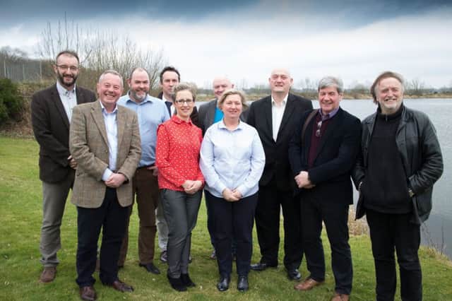 Lough Neagh Landscape Partnership projects funded by Heritage Lottery Fund were launched at a recent symposium. Speakers at the event were Dr Willie Burke, Manager Lough Neagh Landscape Partnership; Dr Liam Campbell, Lough Neagh Landscape Partnership; Roddy Hegarty, Federation of Ulster Local Studies; Paul Logue, Historic Environment Divison, Department for Communities; Rosemary Mulholland, Head of Conservation & Heritage at Armagh, Banbridge & Craigavon Borough Council; Charles Monaghan, Manager, Lough Neagh Partnership; Alish Hanna, Geordie Hanna Traditional Singing Society; Colm Donnelly, Director of Centre for Archaeological Fieldwork, Queens University Belfast; Joe Mahon, UTV Presenter, Lesser Spotted Ulster/Journeys; Barry Devlin, Television Screen writer, film maker and former frontman of Horslips.