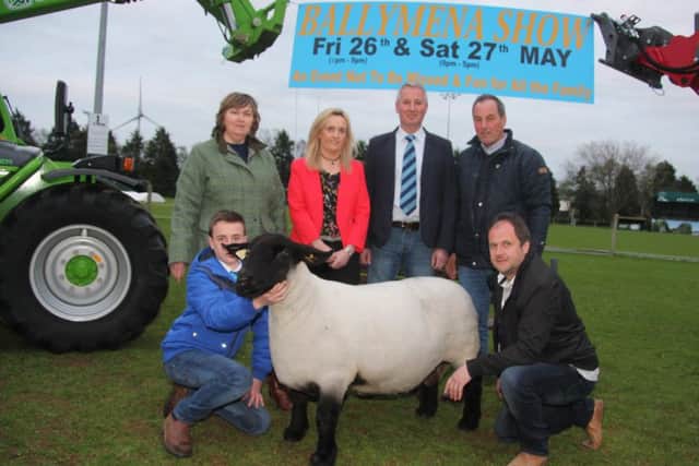Sheep section sponsors with Catherine Crawford, sheep sub committee secretary