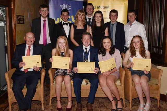 The cast of Randalstown YFC, winners of the certificate of merit for production, best set and second place overall of the One Act Drama Festival