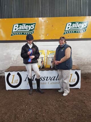 Charley Hanna winner of the individual on the day and overall title with with Judy Maxwell, from Bailey's
