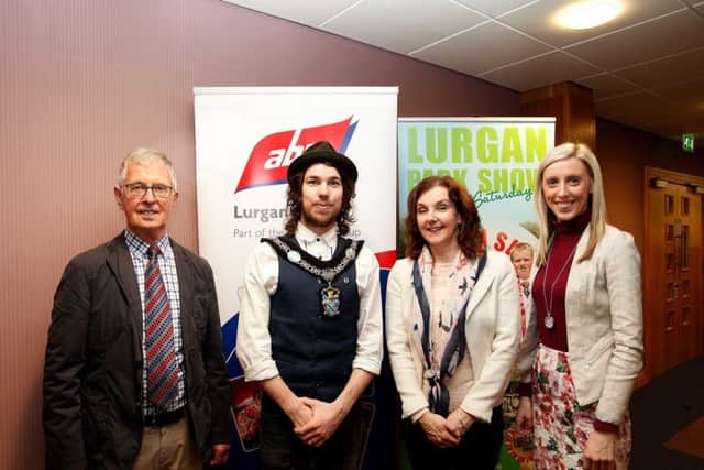 Show chairperson Winston Humphries pictured discussing plans for the show with Lord Mayor Garath Keating, show secretary Michele Doran and Carla Lockhart MLA