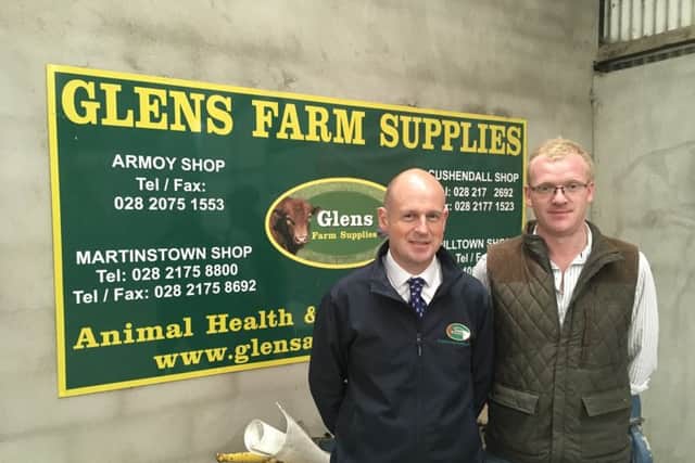 James Delargy, Managing Director, and John Christie, Store Manager Glen Farm Supplies