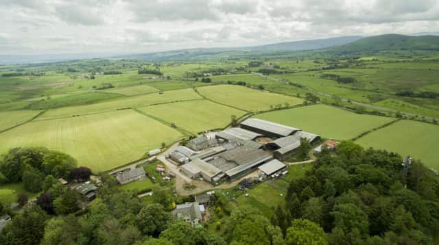 Whitbarrow Farm, a ring fenced, 200 acre, dairy farm with cutting edge DeLaval robotic technology, modern farm buildings, traditional farmhouse and modern bungalow has come on to the market with H&H Land and Property