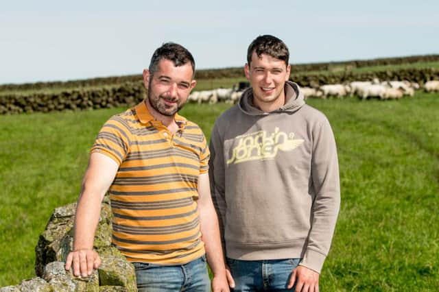 Farmers Thomas and Ben Craig who completed the CAFRE Level II training.