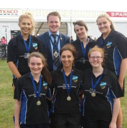 Randalstown YFC Senior girls who gained second place in the girls football finals at Balmoral Show