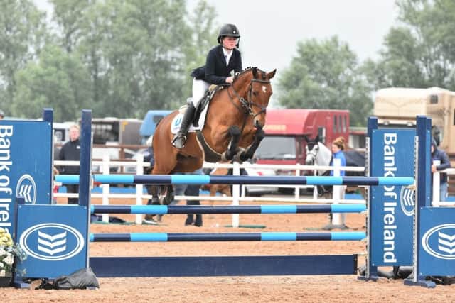 Ryan Sweetnam riding Never Last Spartacus, winners of the 138cm Qualifier