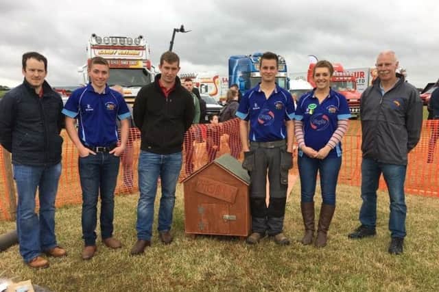 Northern Ireland Build It champions City of Derry YFC, team comprised of (left to right) Joel Eakin, Gordon Crockett, Cameron Nutt and Lynne Montgomery