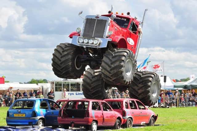 Monster Truck team 'Big Pete and the Grim Reaper' will be on display at the Wigtown Show