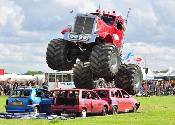 Monster Truck team 'Big Pete and the Grim Reaper' will be on display at the Wigtown Show