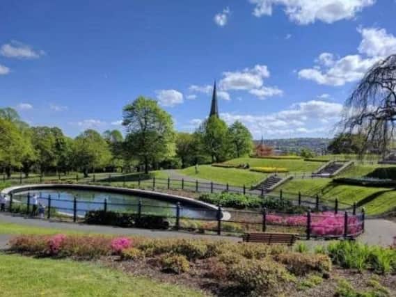 Brooke Park in Derry during the warm weather. (Photo: Jon-Paul Gillespie)