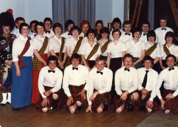 An old photograph of members of Glarryford YFC