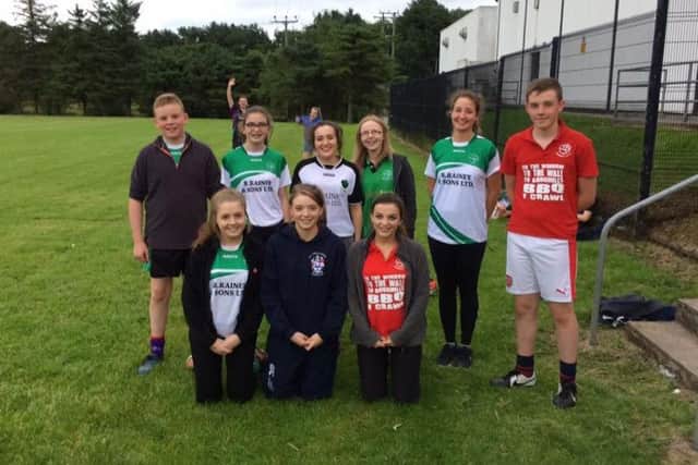 The Ahoghill YFC team at Kells and Connor YFC's sports night