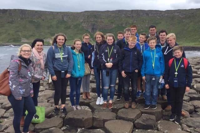 Members of Ballywalter YFC during the club's outing to the north coast