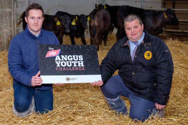 Launching the ABP Angus Youth Challenge are Arthur Callaghan, ABP and George McWhirter, Northern Irish Angus Producer Group.